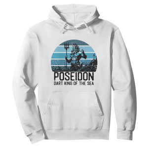 Ancient Greek Mythology Poseidon Dartist Hoodie Dart King Of The Sea Trident TS12 White Print Your Wear