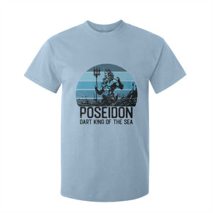 Ancient Greek Mythology Poseidon Dartist T Shirt For Kid Dart King Of The Sea Trident TS12 Light Blue Print Your Wear