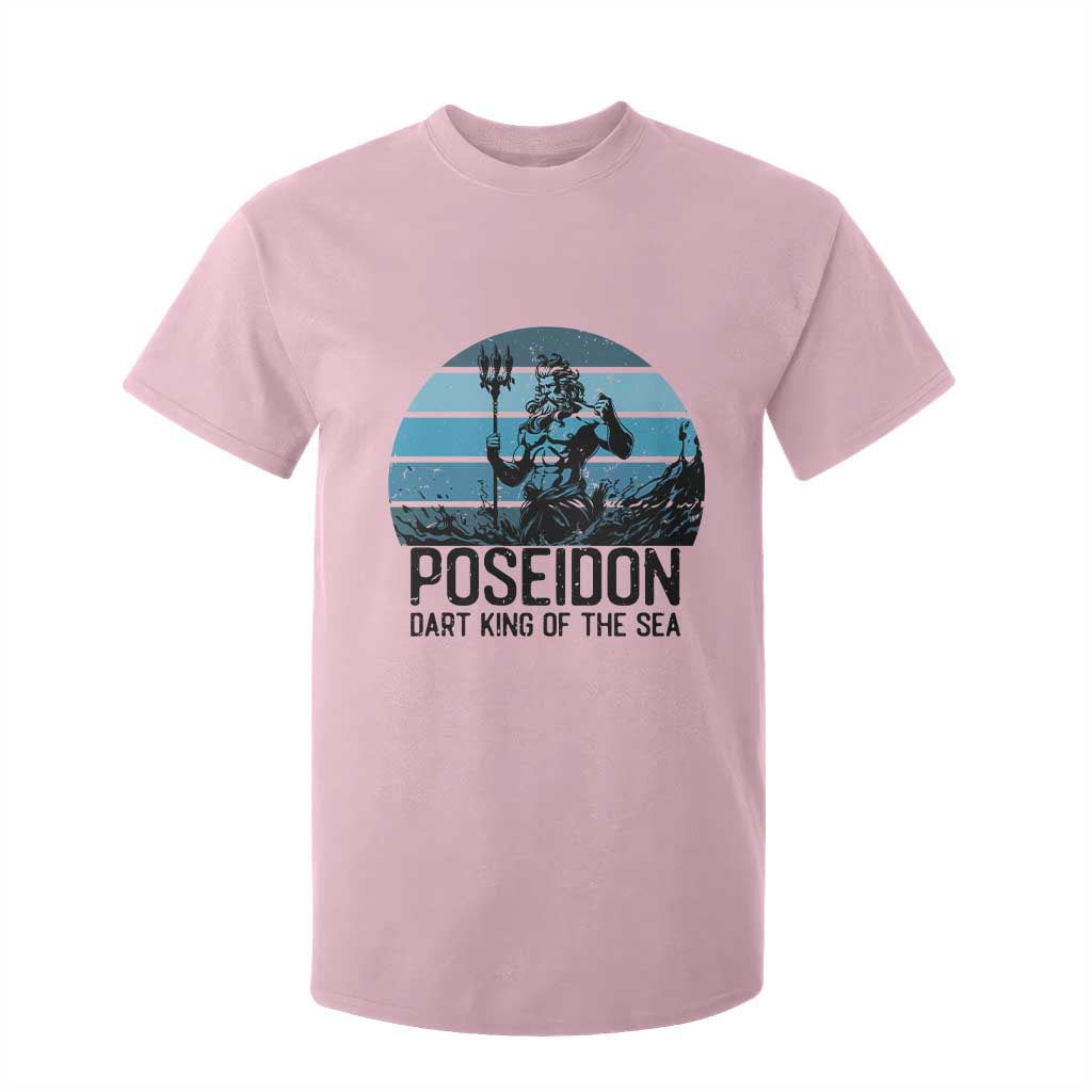 Ancient Greek Mythology Poseidon Dartist T Shirt For Kid Dart King Of The Sea Trident TS12 Light Pink Print Your Wear