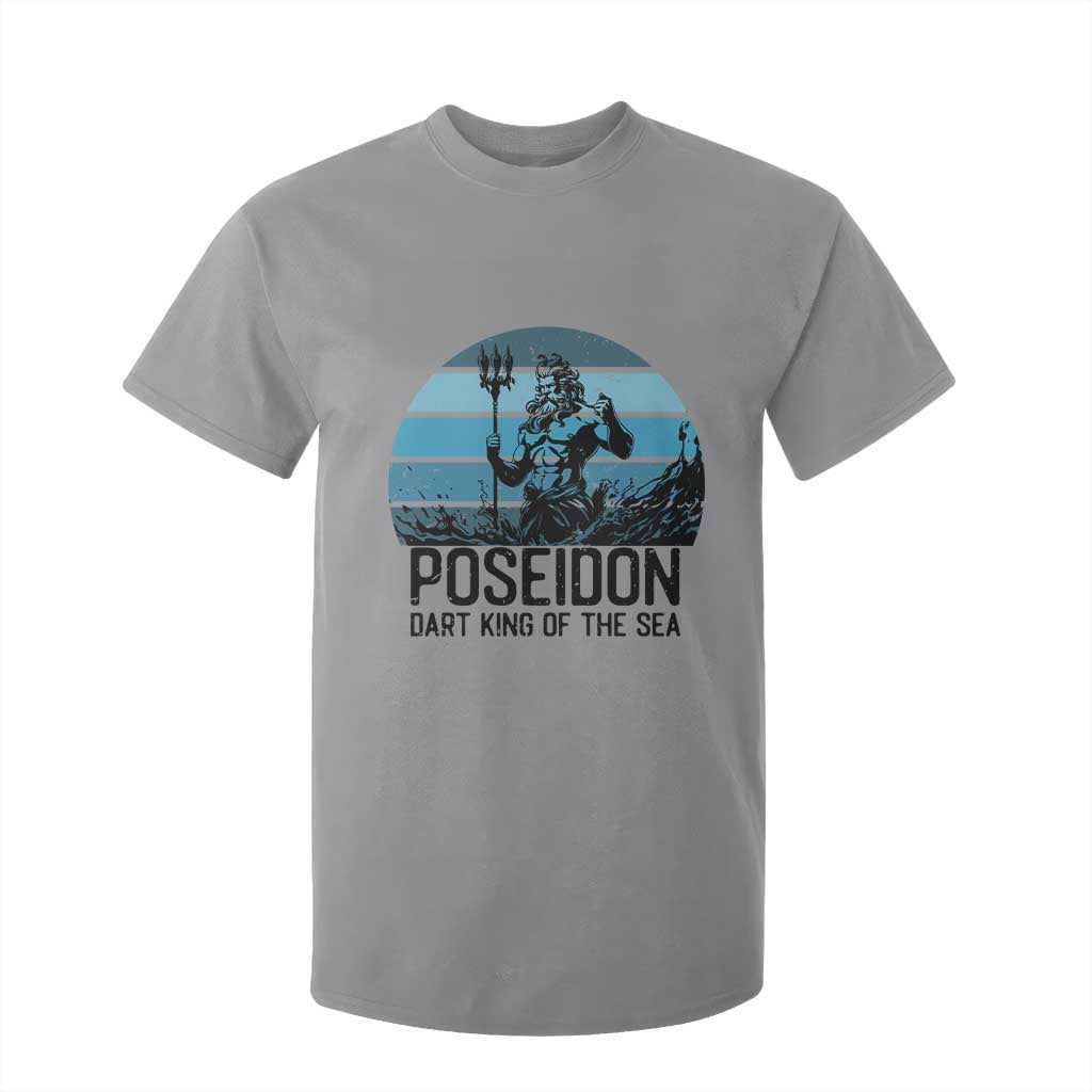 Ancient Greek Mythology Poseidon Dartist T Shirt For Kid Dart King Of The Sea Trident TS12 Sport Gray Print Your Wear