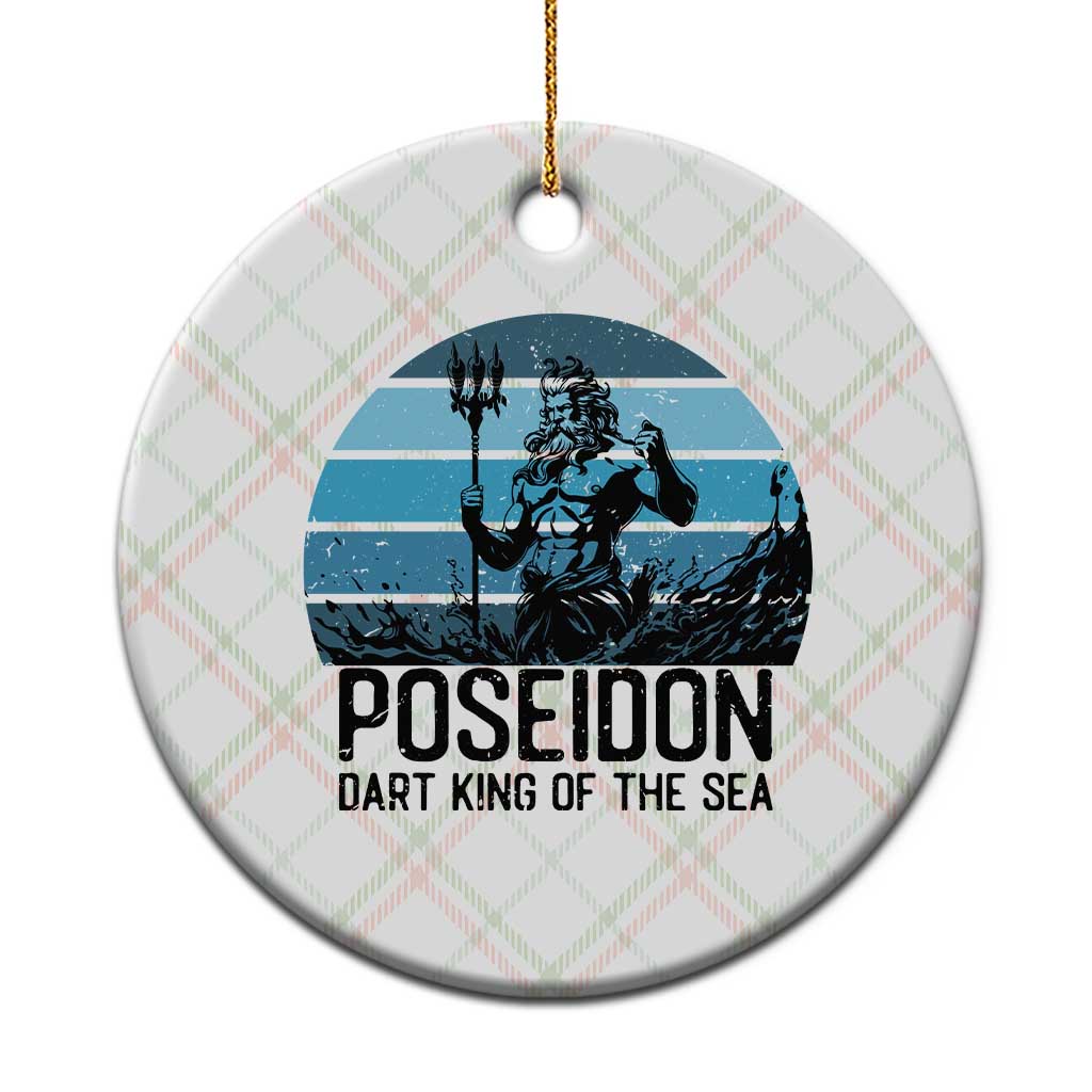 Ancient Greek Mythology Poseidon Dartist Ceramic Ornament Dart King Of The Sea Trident TS12 1pc Christmas Plaid Print Your Wear