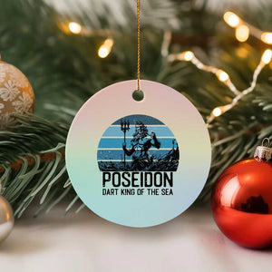 Ancient Greek Mythology Poseidon Dartist Ceramic Ornament Dart King Of The Sea Trident TS12 1pc Pastel Print Your Wear