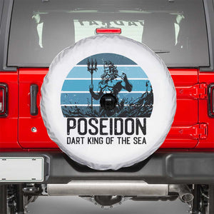 Ancient Greek Mythology Poseidon Dartist Spare Tire Cover Dart King Of The Sea Trident TS12 White Print Your Wear