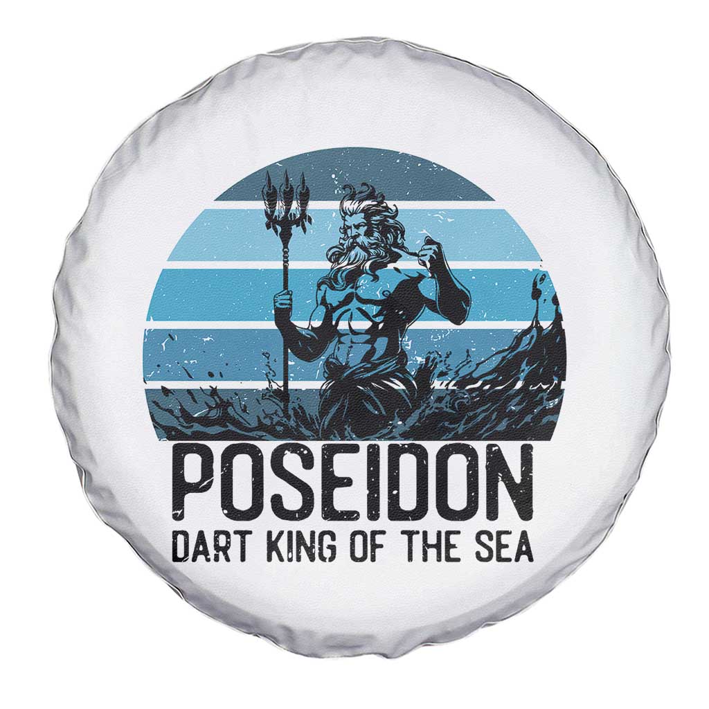 Ancient Greek Mythology Poseidon Dartist Spare Tire Cover Dart King Of The Sea Trident TS12 Print Your Wear