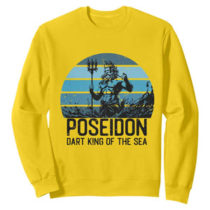 Ancient Greek Mythology Poseidon Dartist Sweatshirt Dart King Of The Sea Trident TS12 Daisy Print Your Wear