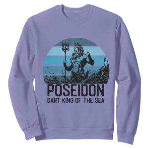 Ancient Greek Mythology Poseidon Dartist Sweatshirt Dart King Of The Sea Trident TS12 Violet Print Your Wear