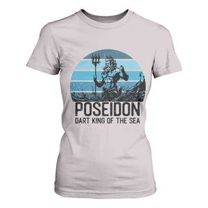 Ancient Greek Mythology Poseidon Dartist T Shirt For Women Dart King Of The Sea Trident TS12 Ice Gray Print Your Wear
