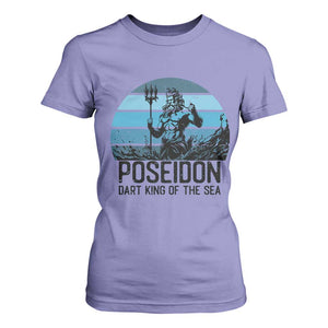 Ancient Greek Mythology Poseidon Dartist T Shirt For Women Dart King Of The Sea Trident TS12 Violet Print Your Wear