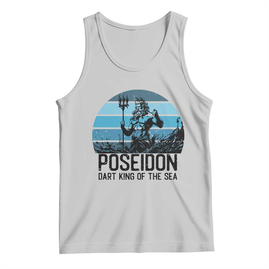 Ancient Greek Mythology Poseidon Dartist Tank Top Dart King Of The Sea Trident TS12 Ash Print Your Wear