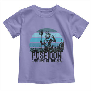 Ancient Greek Mythology Poseidon Dartist Toddler T Shirt Dart King Of The Sea Trident TS12 Violet Print Your Wear