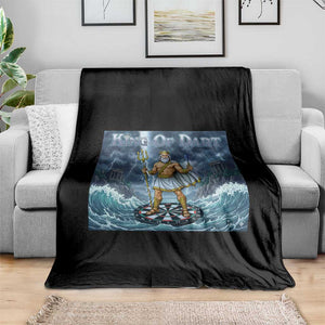 Greek Mythology Poseidon Dart Player Throw Blanket King Of Dart Trident Thrower TS12 Print Your Wear