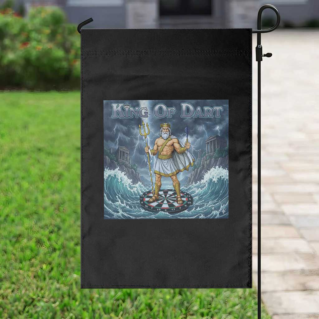 Greek Mythology Poseidon Dart Player Garden Flag King Of Dart Trident Thrower TS12 Print Your Wear
