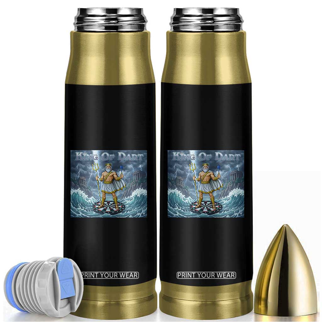 Greek Mythology Poseidon Dart Player Bullet Tumbler King Of Dart Trident Thrower TS12 Black Print Your Wear