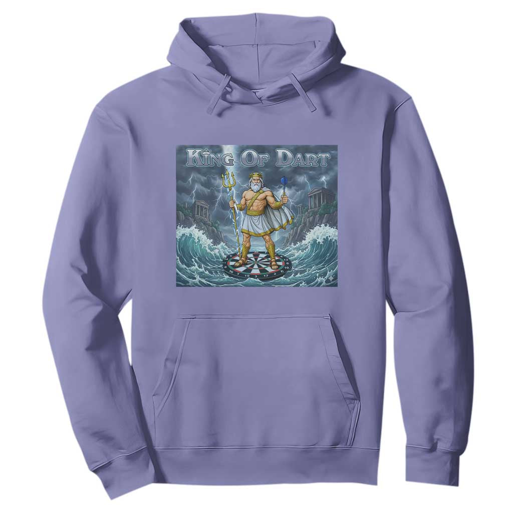 Greek Mythology Poseidon Dart Player Hoodie King Of Dart Trident Thrower TS12 Violet Print Your Wear