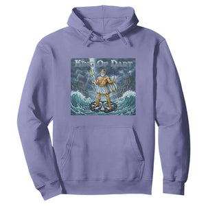 Greek Mythology Poseidon Dart Player Hoodie King Of Dart Trident Thrower TS12 Violet Print Your Wear