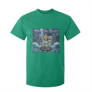 Greek Mythology Poseidon Dart Player T Shirt For Kid King Of Dart Trident Thrower TS12 Irish Green Print Your Wear