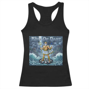 Greek Mythology Poseidon Dart Player Racerback Tank Top King Of Dart Trident Thrower TS12 Black Print Your Wear