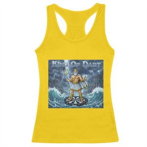 Greek Mythology Poseidon Dart Player Racerback Tank Top King Of Dart Trident Thrower TS12 Daisy Print Your Wear
