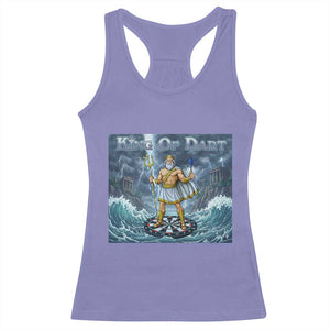 Greek Mythology Poseidon Dart Player Racerback Tank Top King Of Dart Trident Thrower TS12 Violet Print Your Wear