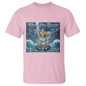Greek Mythology Poseidon Dart Player T Shirt King Of Dart Trident Thrower TS12 Light Pink Print Your Wear