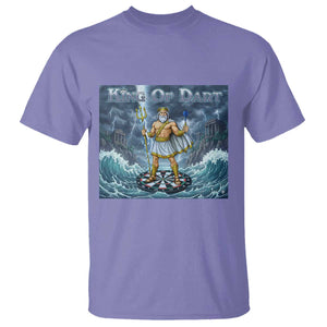Greek Mythology Poseidon Dart Player T Shirt King Of Dart Trident Thrower TS12 Violet Print Your Wear