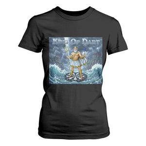 Greek Mythology Poseidon Dart Player T Shirt For Women King Of Dart Trident Thrower TS12 Black Print Your Wear
