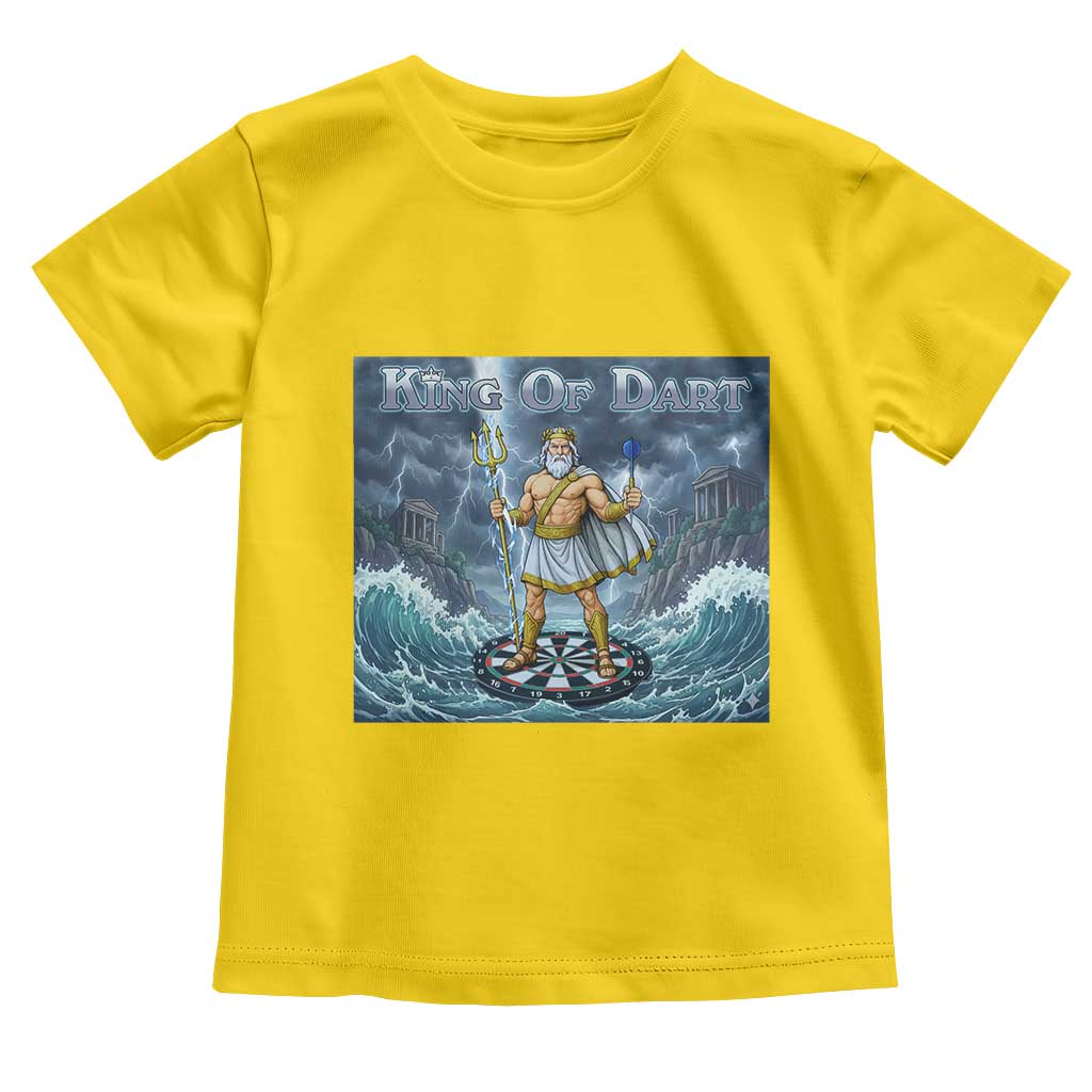 Greek Mythology Poseidon Dart Player Toddler T Shirt King Of Dart Trident Thrower TS12 Daisy Print Your Wear