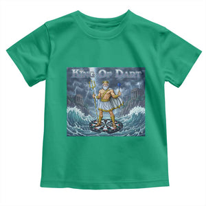 Greek Mythology Poseidon Dart Player Toddler T Shirt King Of Dart Trident Thrower TS12 Irish Green Print Your Wear