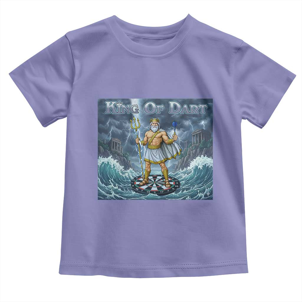 Greek Mythology Poseidon Dart Player Toddler T Shirt King Of Dart Trident Thrower TS12 Violet Print Your Wear