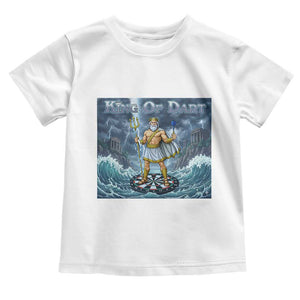 Greek Mythology Poseidon Dart Player Toddler T Shirt King Of Dart Trident Thrower TS12 White Print Your Wear
