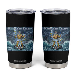 Greek Mythology Poseidon Dart Player Tumbler Cup King Of Dart Trident Thrower TS12 Black Print Your Wear