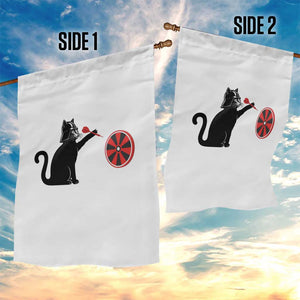 Black Cat Lord Darts Player Garden Flag Funny Space Scifi Dartist Gift TS12 Print Your Wear