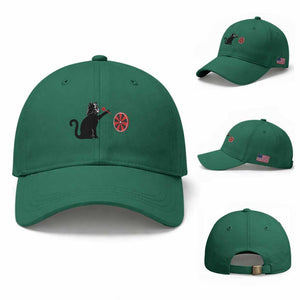 Black Cat Lord Darts Player Baseball Cap Funny Space Scifi Dartist Gift TS12 Baseball Cap Universal Fit Irish Green Print Your Wear