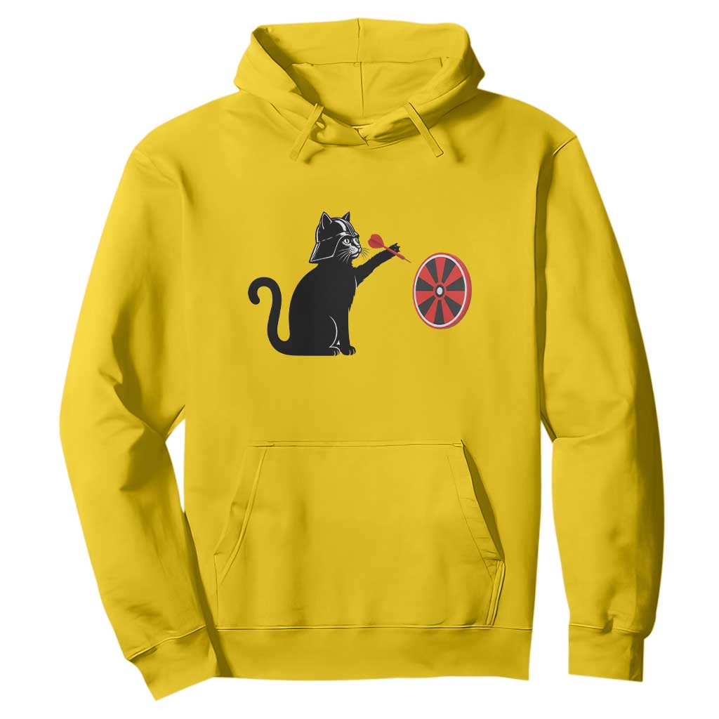 Black Cat Lord Darts Player Hoodie Funny Space Scifi Dartist Gift TS12 Daisy Print Your Wear