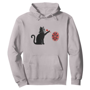 Black Cat Lord Darts Player Hoodie Funny Space Scifi Dartist Gift TS12 Ice Gray Print Your Wear