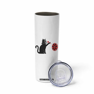 Black Cat Lord Darts Player Skinny Tumbler Funny Space Scifi Dartist Gift TS12 Print Your Wear