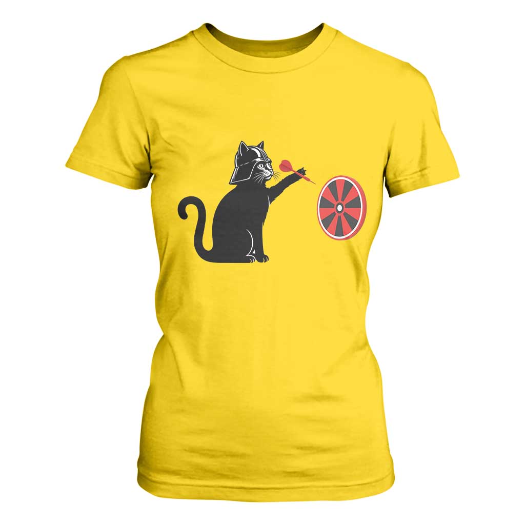 Black Cat Lord Darts Player T Shirt For Women Funny Space Scifi Dartist Gift TS12 Daisy Print Your Wear
