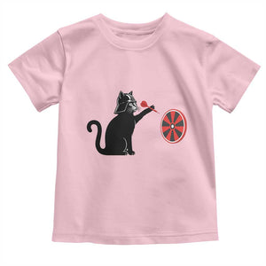 Black Cat Lord Darts Player Toddler T Shirt Funny Space Scifi Dartist Gift TS12 Light Pink Print Your Wear