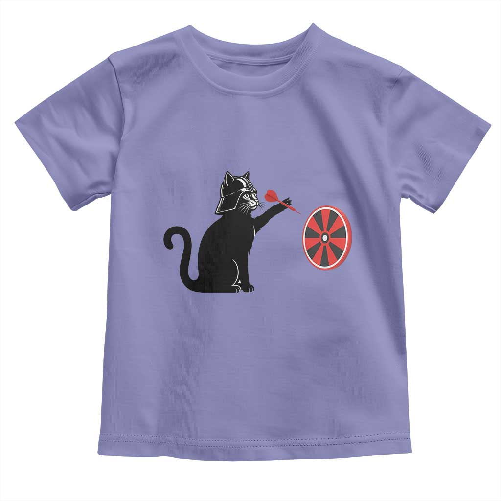 Black Cat Lord Darts Player Toddler T Shirt Funny Space Scifi Dartist Gift TS12 Violet Print Your Wear