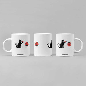 Black Cat Lord Darts Player Coffee Mug Funny Space Scifi Dartist Gift TS12 Print Your Wear