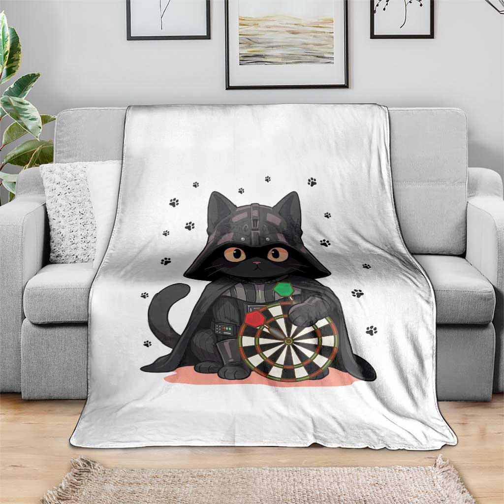 Dark Lord Cat Dartist Gift Throw Blanket Funny Sci Fi Dart Thrower Gift TS12 Print Your Wear