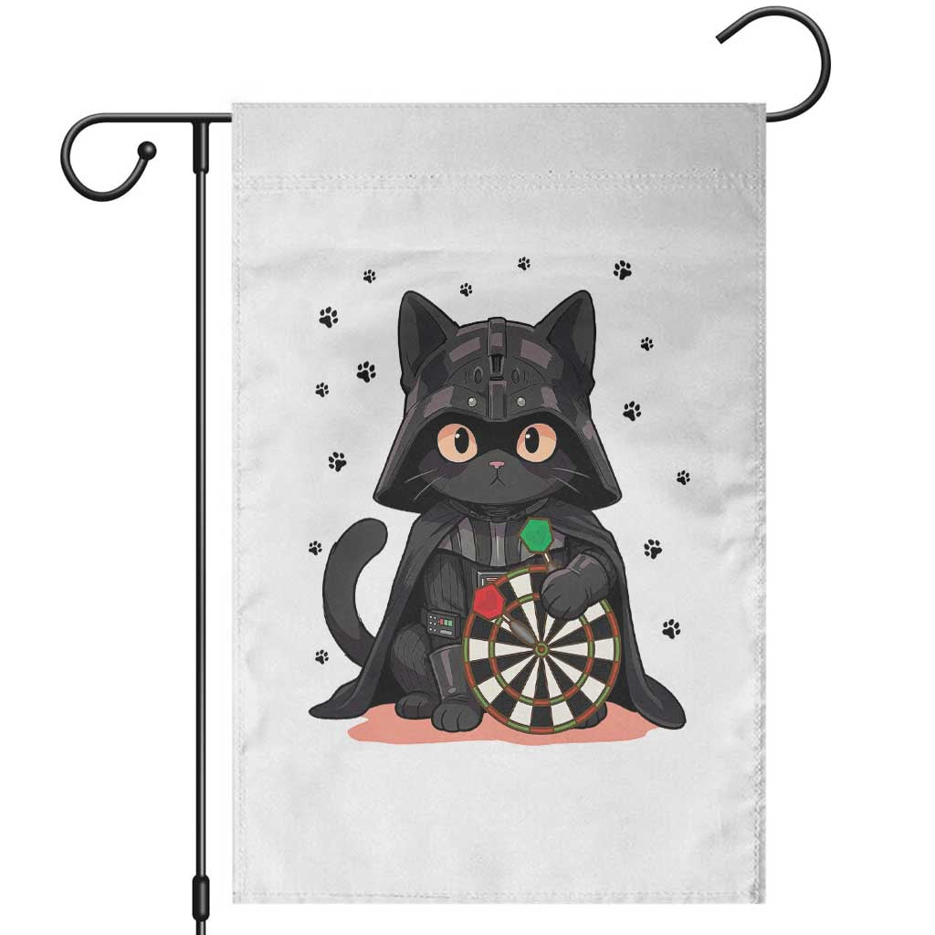 Dark Lord Cat Dartist Gift Garden Flag Funny Sci Fi Dart Thrower Gift TS12 White Print Your Wear