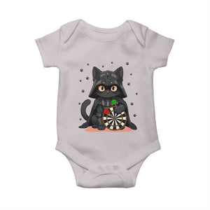 Dark Lord Cat Dartist Gift Baby Onesie Funny Sci Fi Dart Thrower Gift TS12 Ice Gray Print Your Wear