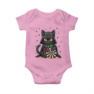 Dark Lord Cat Dartist Gift Baby Onesie Funny Sci Fi Dart Thrower Gift TS12 Light Pink Print Your Wear