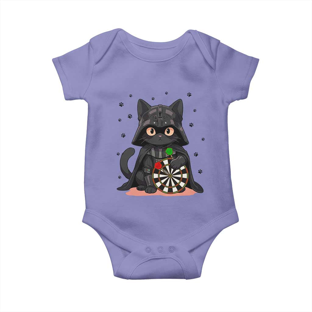 Dark Lord Cat Dartist Gift Baby Onesie Funny Sci Fi Dart Thrower Gift TS12 Violet Print Your Wear