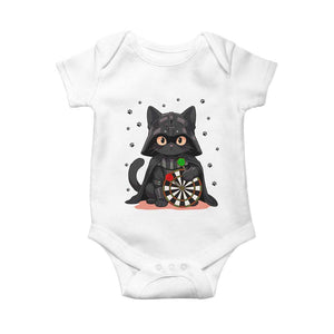 Dark Lord Cat Dartist Gift Baby Onesie Funny Sci Fi Dart Thrower Gift TS12 White Print Your Wear