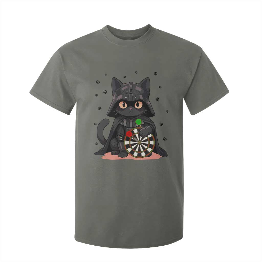 Dark Lord Cat Dartist Gift T Shirt For Kid Funny Sci Fi Dart Thrower Gift TS12 Military Green Print Your Wear