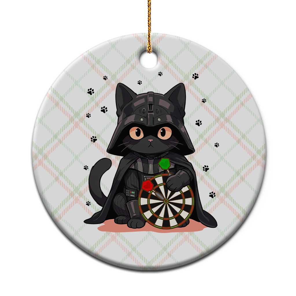 Dark Lord Cat Dartist Gift Ceramic Ornament Funny Sci Fi Dart Thrower Gift TS12 1pc Christmas Plaid Print Your Wear