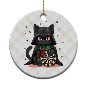 Dark Lord Cat Dartist Gift Ceramic Ornament Funny Sci Fi Dart Thrower Gift TS12 1pc Christmas Plaid Print Your Wear