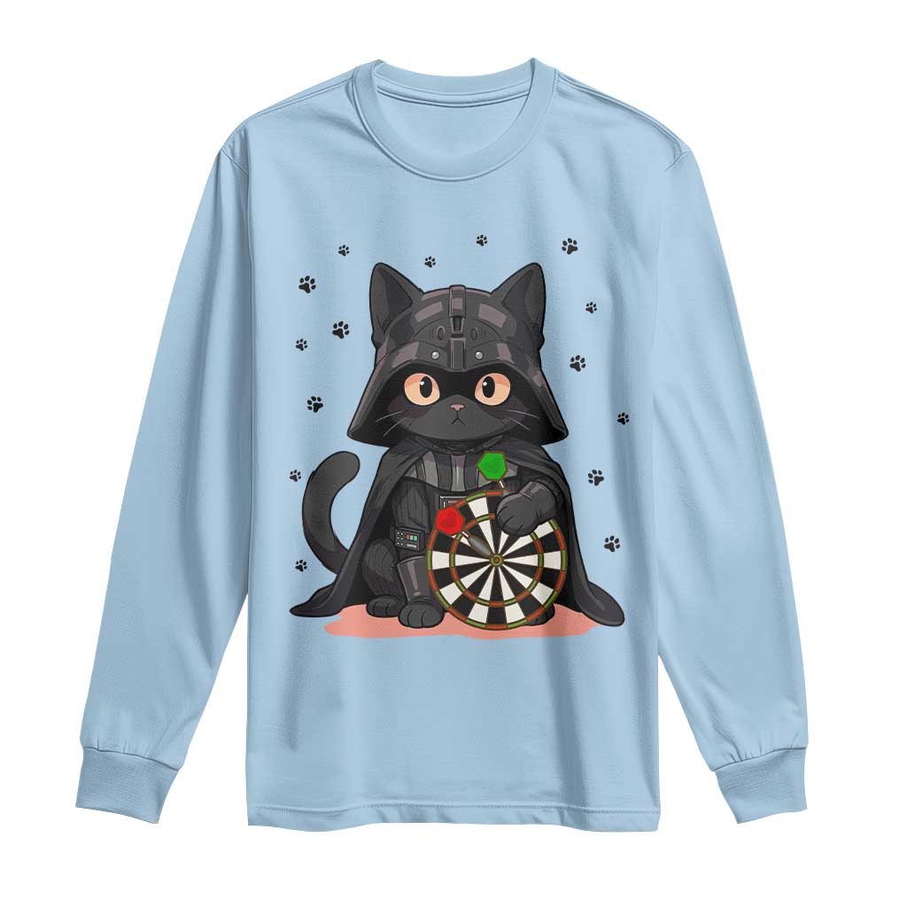 Dark Lord Cat Dartist Gift Long Sleeve Shirt Funny Sci Fi Dart Thrower Gift TS12 Light Blue Print Your Wear